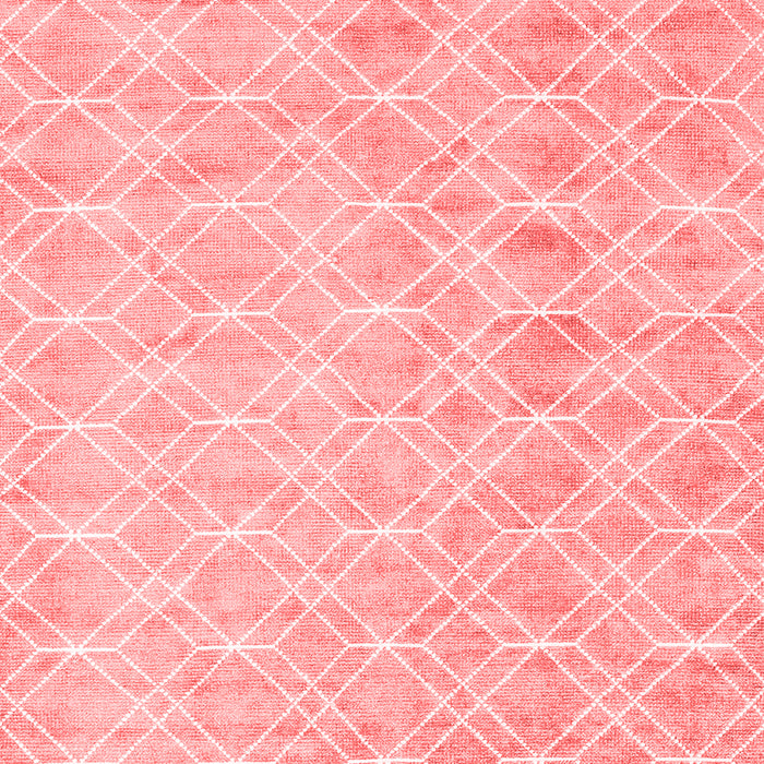 Machine Washable Abstract Red Contemporary Rug, wshcon2090red