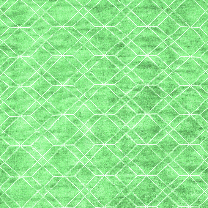 Machine Washable Abstract Emerald Green Contemporary Area Rugs, wshcon2090emgrn