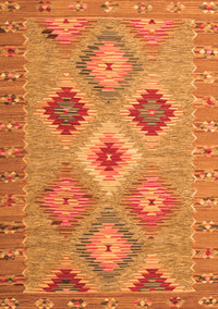 Southwestern Orange Country Rug, con2091org