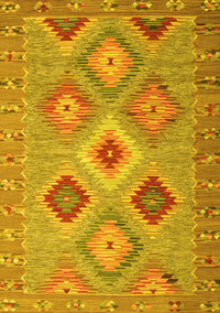 Southwestern Yellow Country Rug, con2091yw