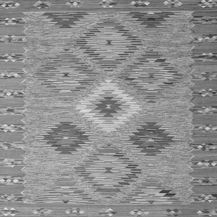 Serging Thickness of Southwestern Gray Country Rug, con2091gry