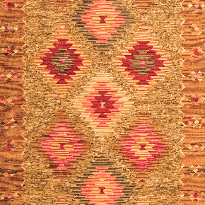 Serging Thickness of Machine Washable Southwestern Orange Country Area Rugs, wshcon2091org
