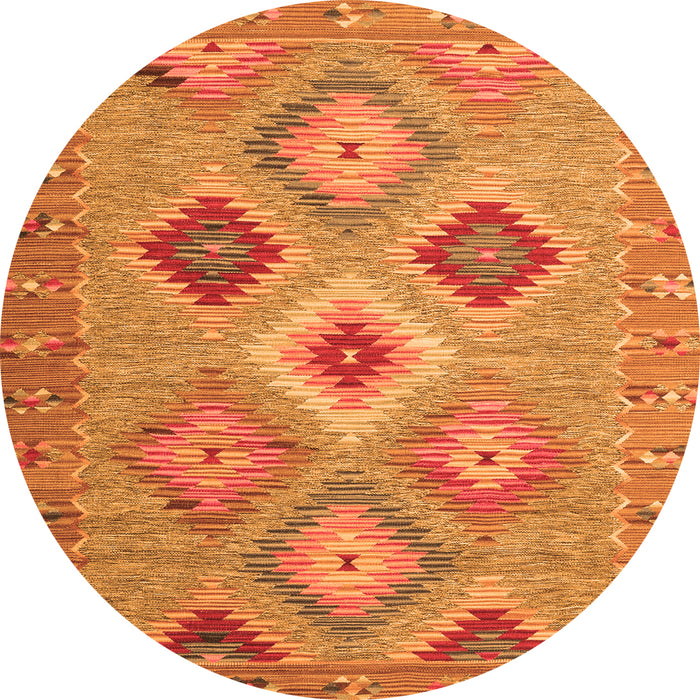 Machine Washable Southwestern Orange Country Area Rugs, wshcon2091org