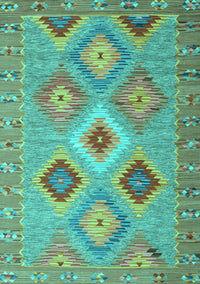 Southwestern Turquoise Country Rug, con2091turq