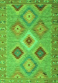 Southwestern Green Country Rug, con2091grn