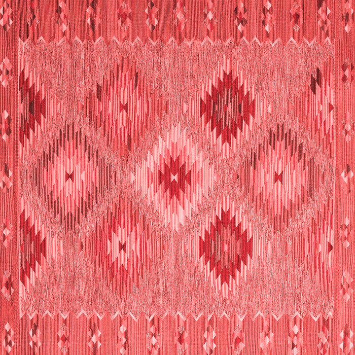 Machine Washable Southwestern Red Country Rug, wshcon2091red
