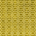 Square Abstract Yellow Contemporary Rug, con2092yw