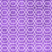 Square Machine Washable Abstract Purple Contemporary Area Rugs, wshcon2092pur