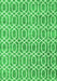 Serging Thickness of Machine Washable Abstract Green Contemporary Area Rugs, wshcon2092grn