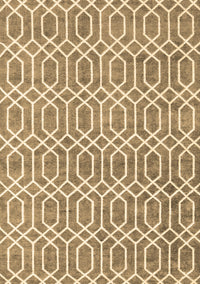 Abstract Brown Contemporary Rug, con2092brn