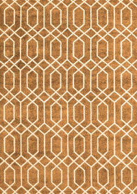 Abstract Orange Contemporary Rug, con2092org