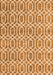 Abstract Orange Contemporary Rug, con2092org