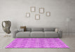 Machine Washable Abstract Pink Contemporary Rug in a Living Room, wshcon2092pnk