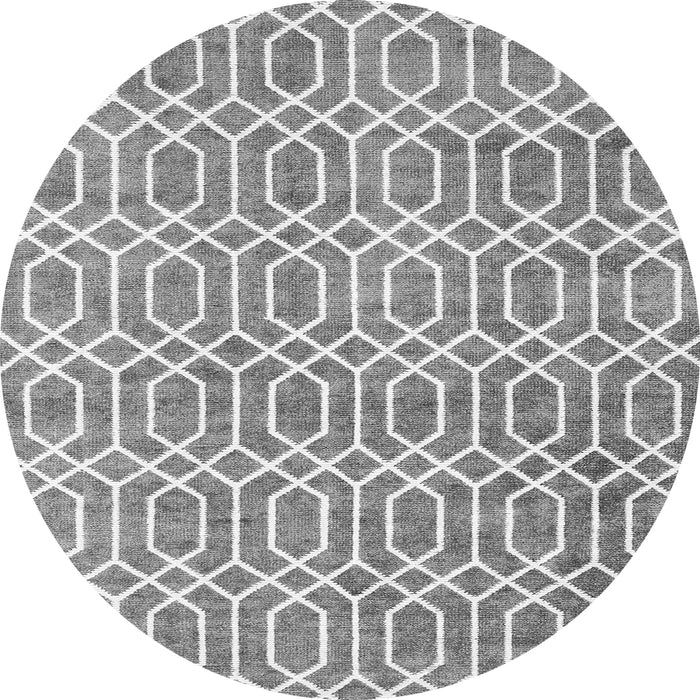 Machine Washable Abstract Gray Contemporary Rug, wshcon2092gry