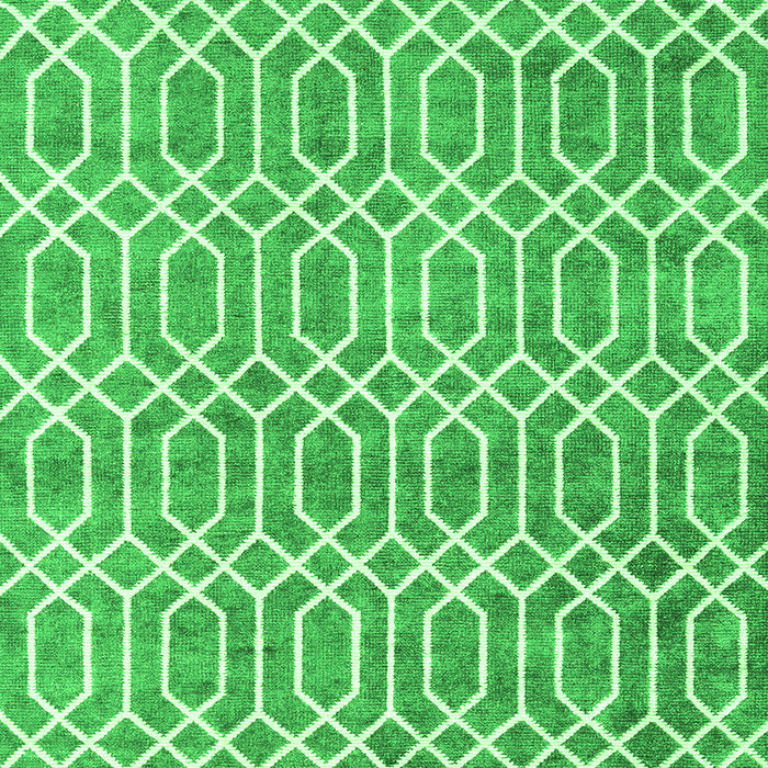 Abstract Green Contemporary Rug, con2092grn