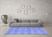 Machine Washable Abstract Blue Contemporary Rug in a Living Room, wshcon2092blu