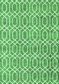 Abstract Emerald Green Contemporary Rug, con2092emgrn