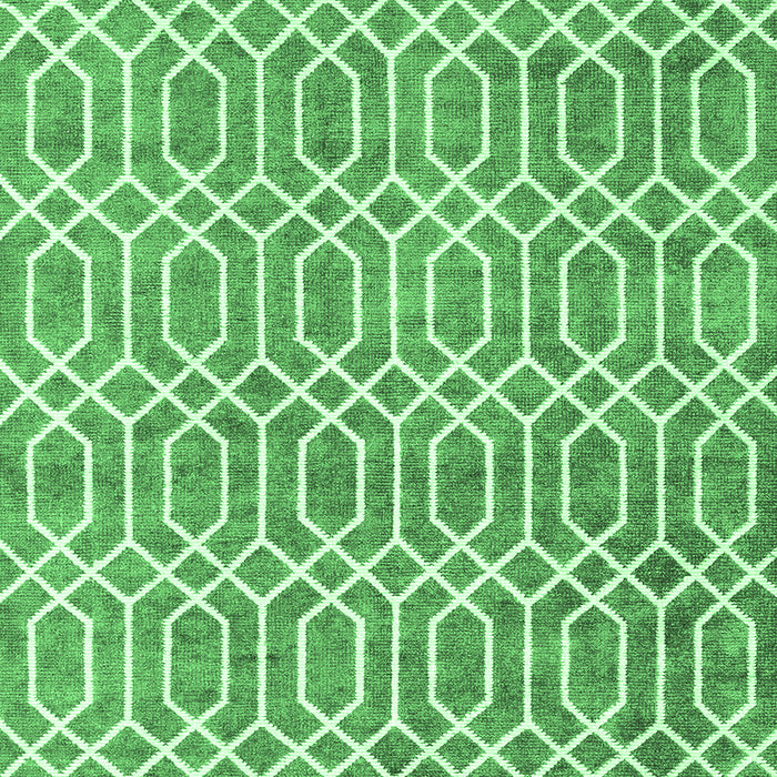 Machine Washable Abstract Emerald Green Contemporary Area Rugs, wshcon2092emgrn