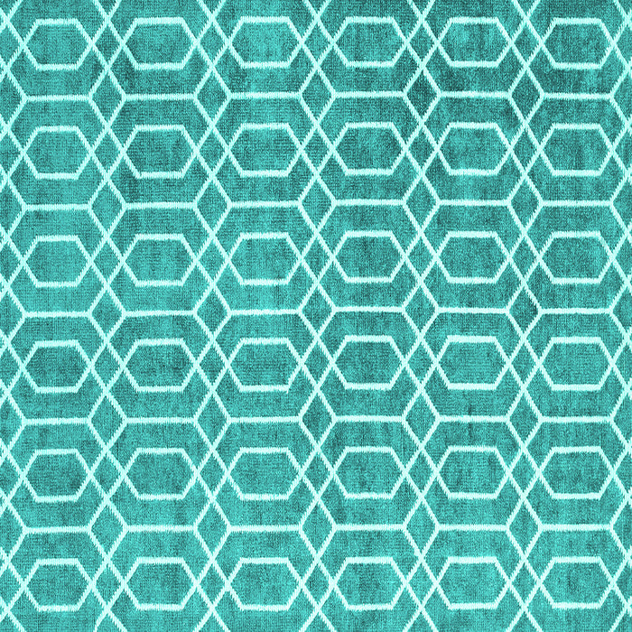 Square Abstract Turquoise Contemporary Rug, con2092turq