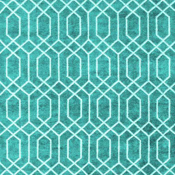 Abstract Turquoise Contemporary Rug, con2092turq