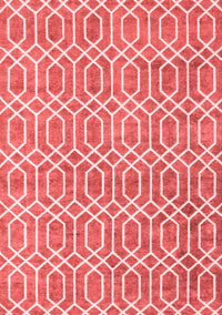 Abstract Red Contemporary Rug, con2092red