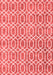 Abstract Red Contemporary Area Rugs