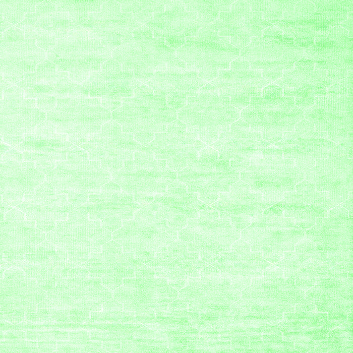 Square Machine Washable Solid Emerald Green Modern Area Rugs, wshcon2093emgrn