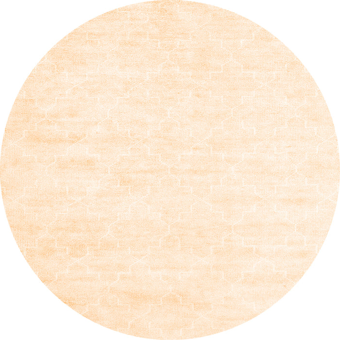 Square Solid Orange Modern Rug, con2093org