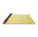 Sideview of Solid Yellow Modern Rug, con2093yw