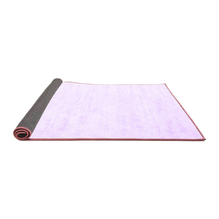Sideview of Solid Purple Modern Rug, con2093pur