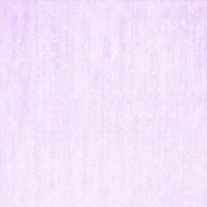 Square Machine Washable Solid Purple Modern Area Rugs, wshcon2093pur