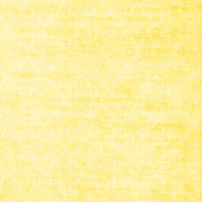 Machine Washable Solid Yellow Modern Rug, wshcon2093yw