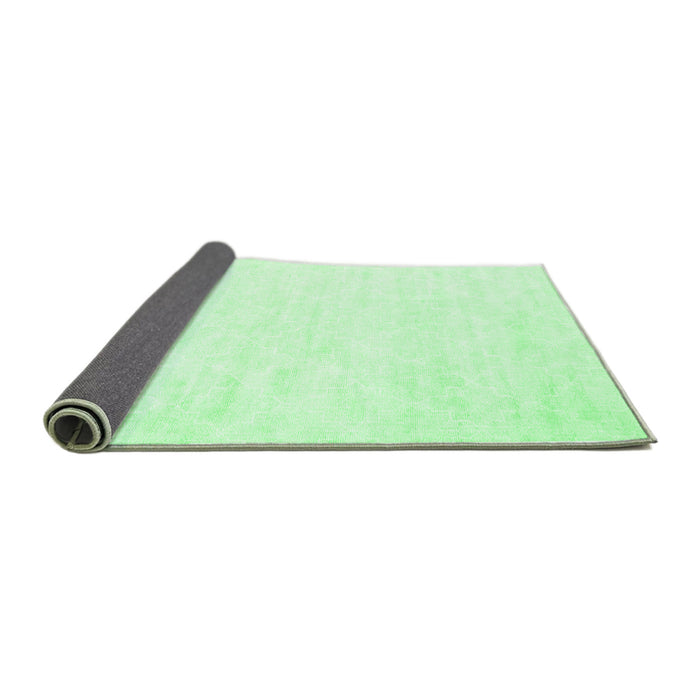 Sideview of Solid Emerald Green Modern Rug, con2093emgrn