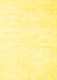 Solid Yellow Modern Rug, con2093yw