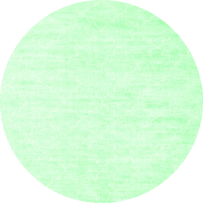 Square Solid Green Modern Rug, con2093grn