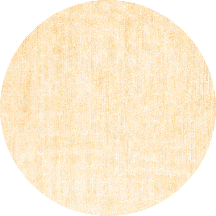 Round Solid Brown Modern Rug, con2093brn