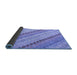 Sideview of Southwestern Blue Country Rug, con2094blu