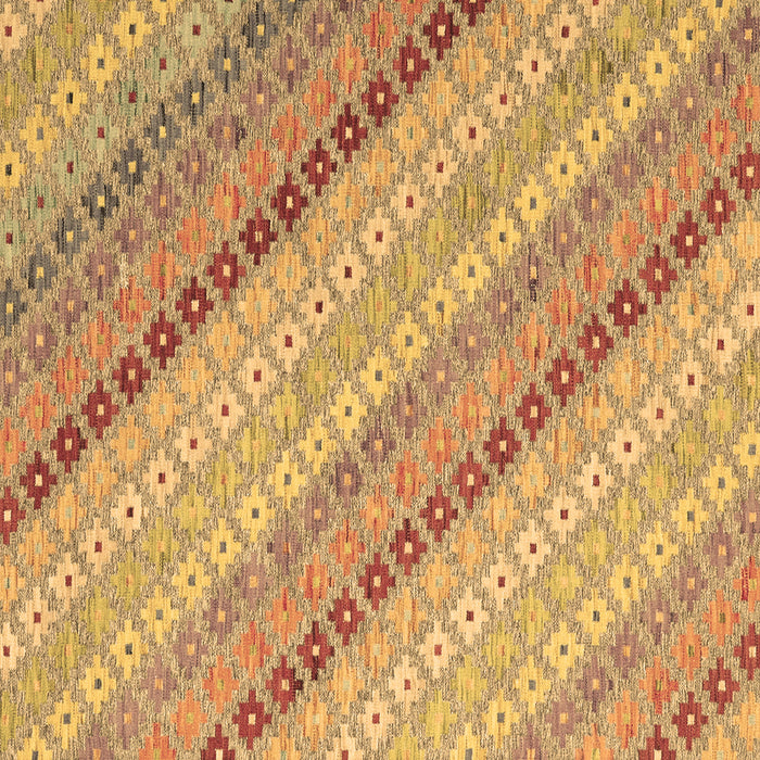 Square Southwestern Brown Country Rug, con2094brn