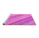 Sideview of Machine Washable Southwestern Pink Country Rug, wshcon2094pnk