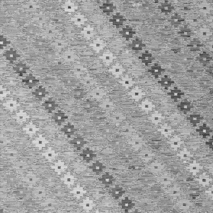 Serging Thickness of Machine Washable Southwestern Gray Country Rug, wshcon2094gry