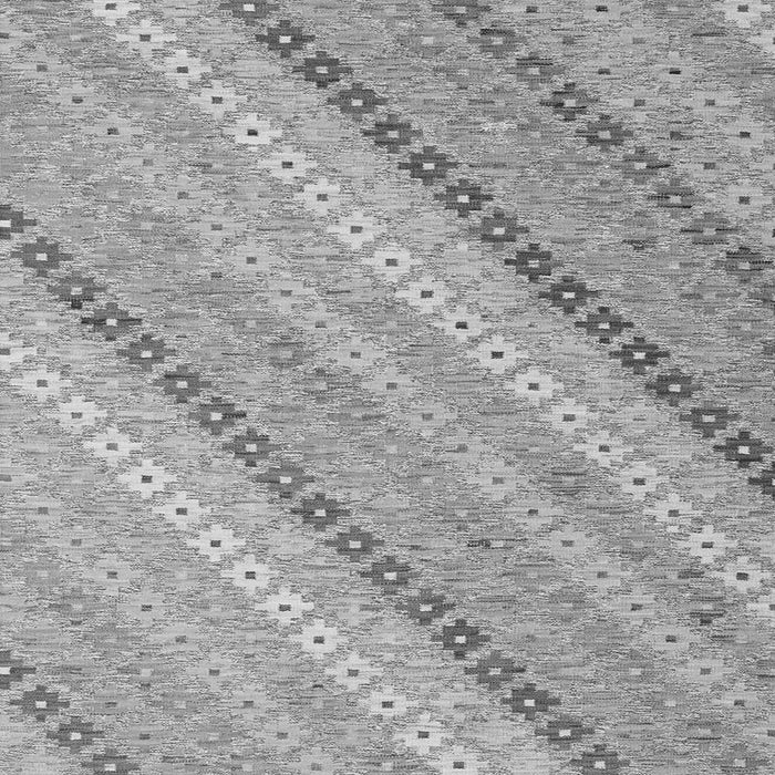 Round Machine Washable Southwestern Gray Country Rug, wshcon2094gry