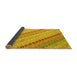 Sideview of Southwestern Yellow Country Rug, con2094yw