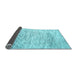 Sideview of Solid Light Blue Modern Rug, con2095lblu