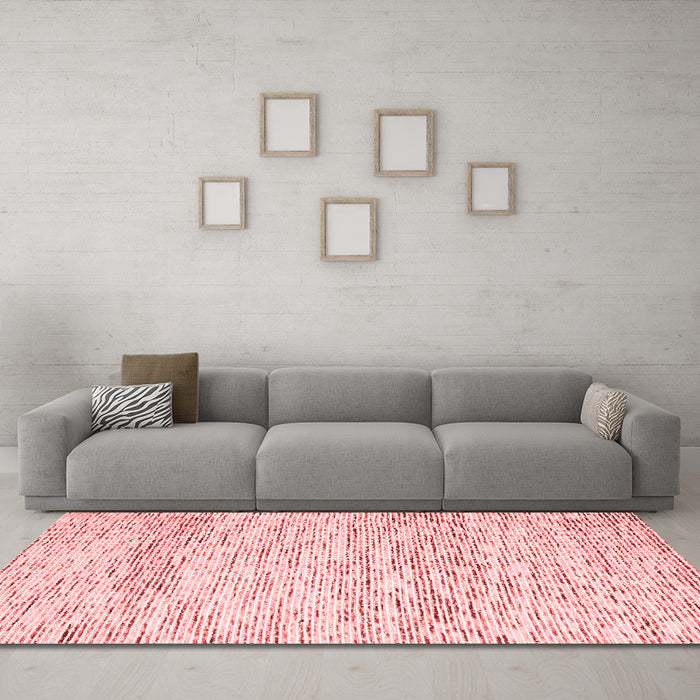 Modern Red Washable Rugs