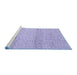 Sideview of Machine Washable Abstract Blue Contemporary Rug, wshcon2096blu