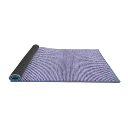 Sideview of Abstract Blue Contemporary Rug, con2096blu