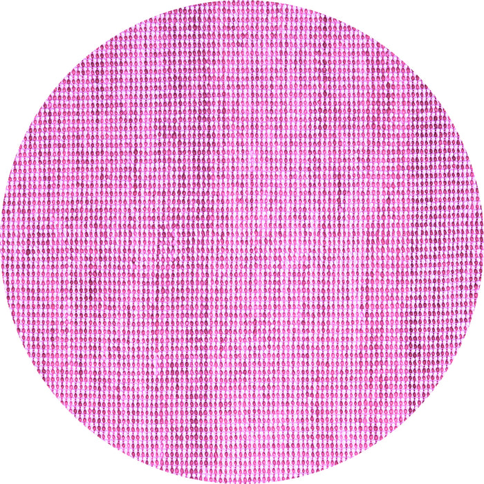 Round Abstract Purple Contemporary Rug, con2096pur