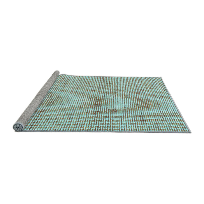 Sideview of Machine Washable Abstract Light Blue Contemporary Rug, wshcon2096lblu