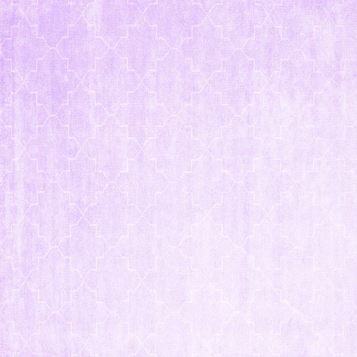 Square Machine Washable Abstract Purple Contemporary Area Rugs, wshcon2097pur