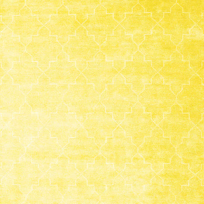 Abstract Yellow Contemporary Rug, con2097yw